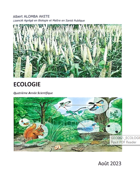 Manuel Ecologie 4ème SC