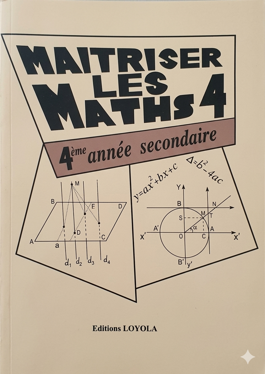 Manuel Maîtriser les maths 4