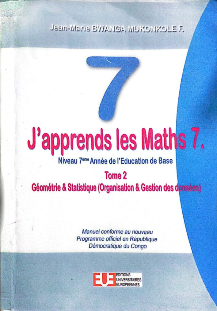 Manuel J'apprends les Math 7eme EB