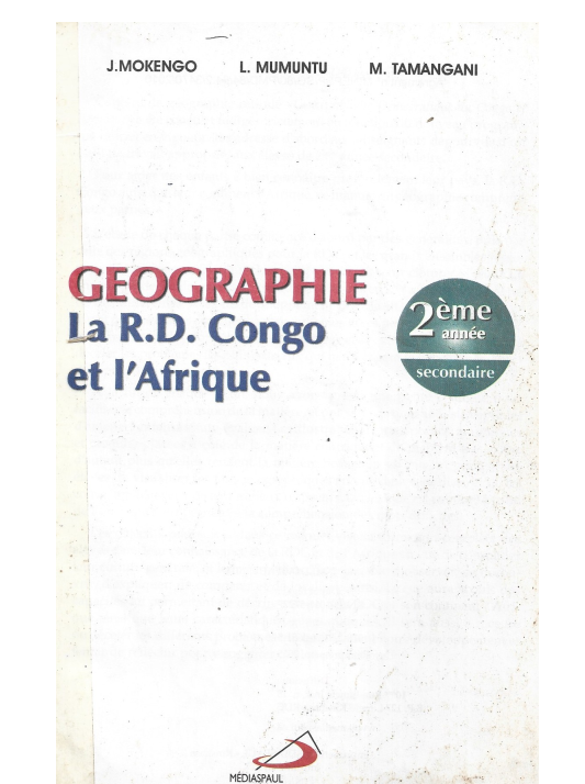 Manuel Géographie 2e secondaire (8e)