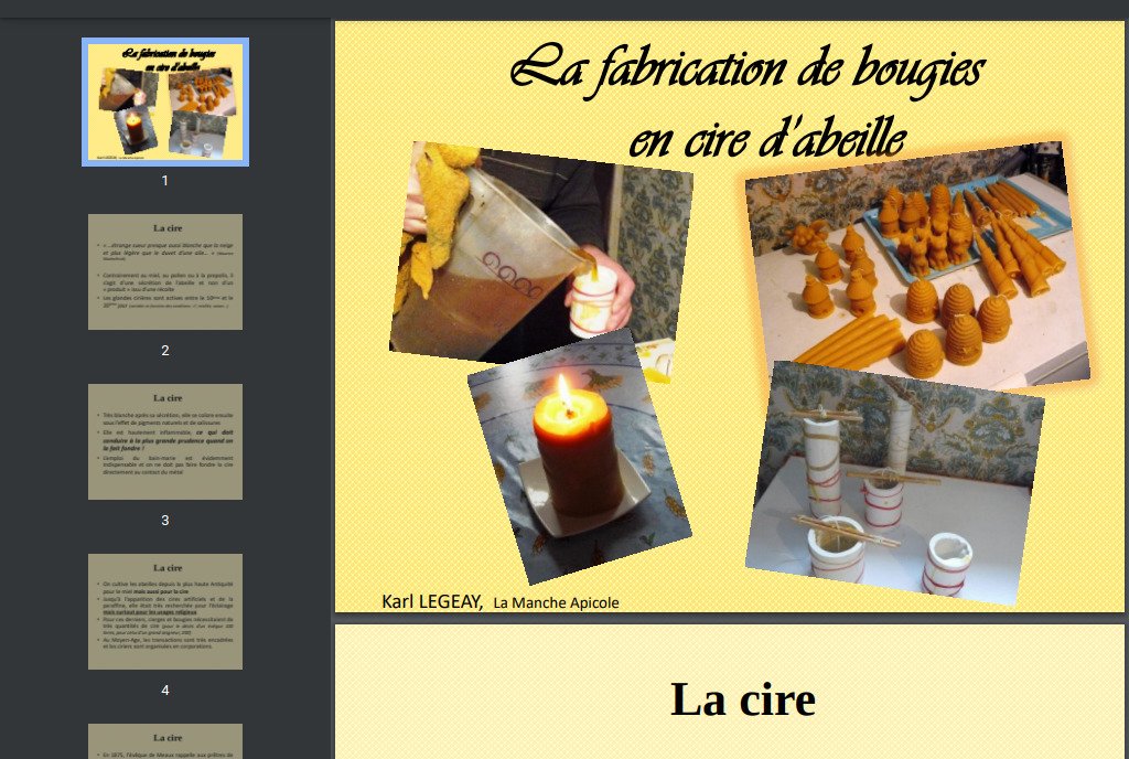 Manuel TEC024 Cours cire bougies 
