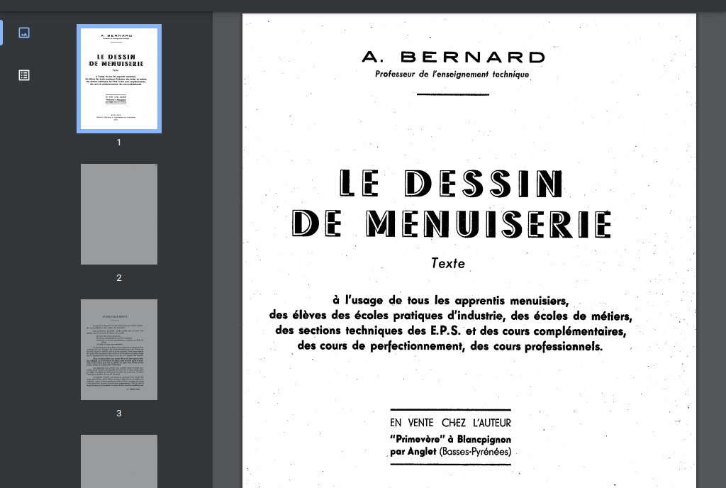 Manuel TEC054 Dessin menuiserie 1937 texte 1 