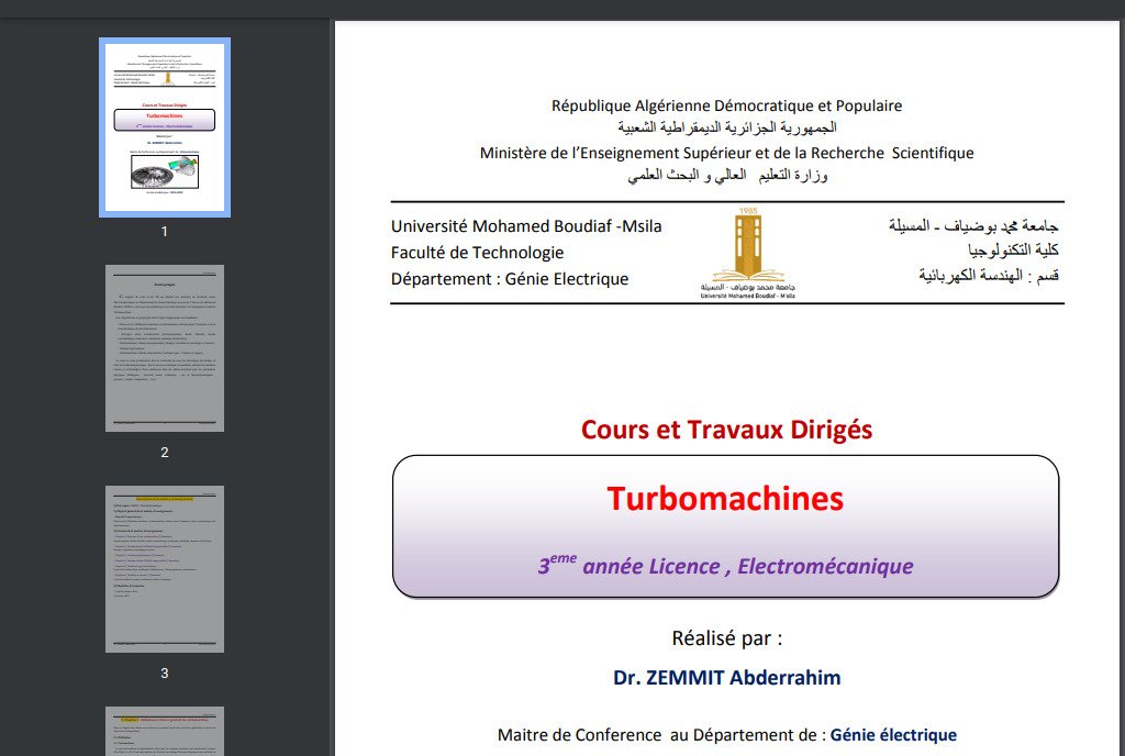 Manuel TEC059 Cours Turbomachines L3 ELM 2020 